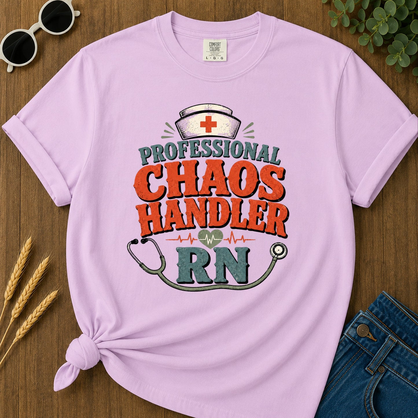 Professional Chaos Handler 2 T-Shirt - Orchid Mockup