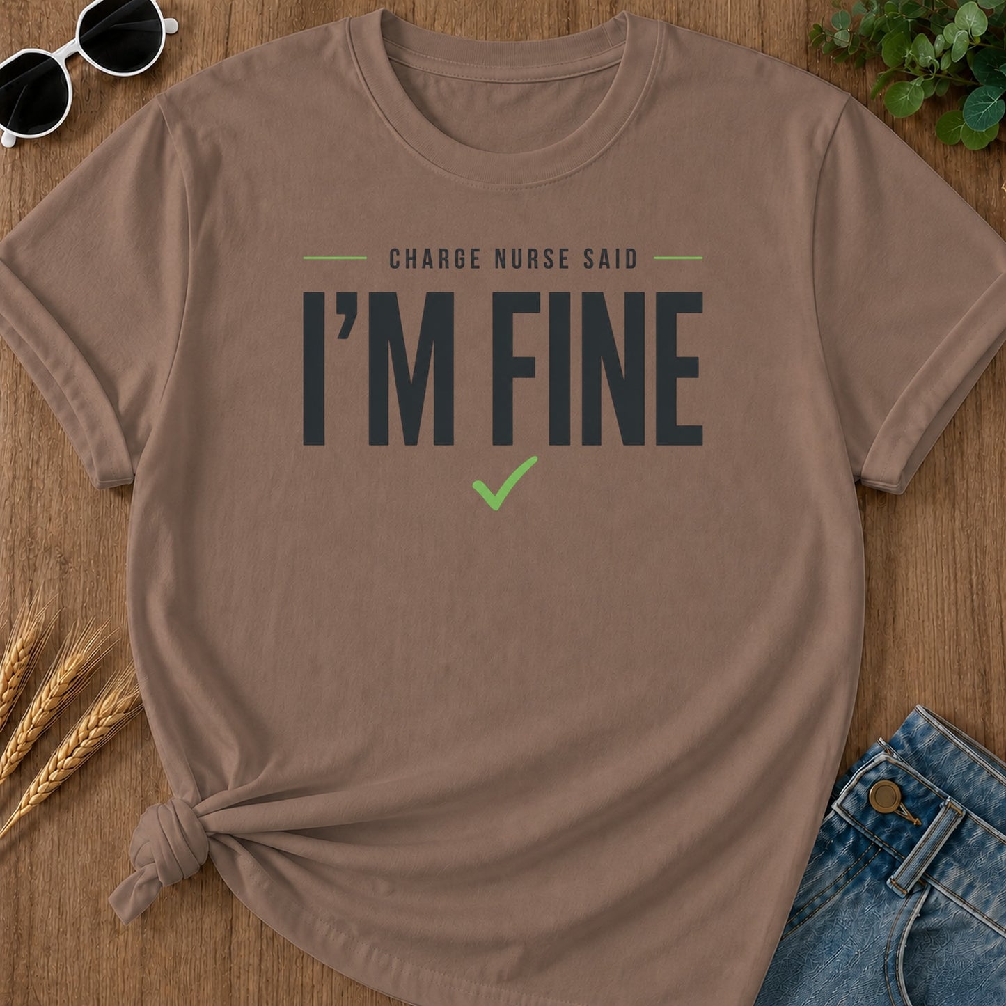 Fine Bold T-Shirt - Espresso Mockup