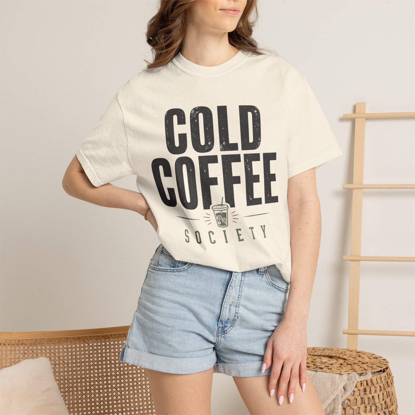 Cold Coffee Society Cup T-Shirt
