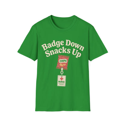 Badge Down Snacks Up T-shirt