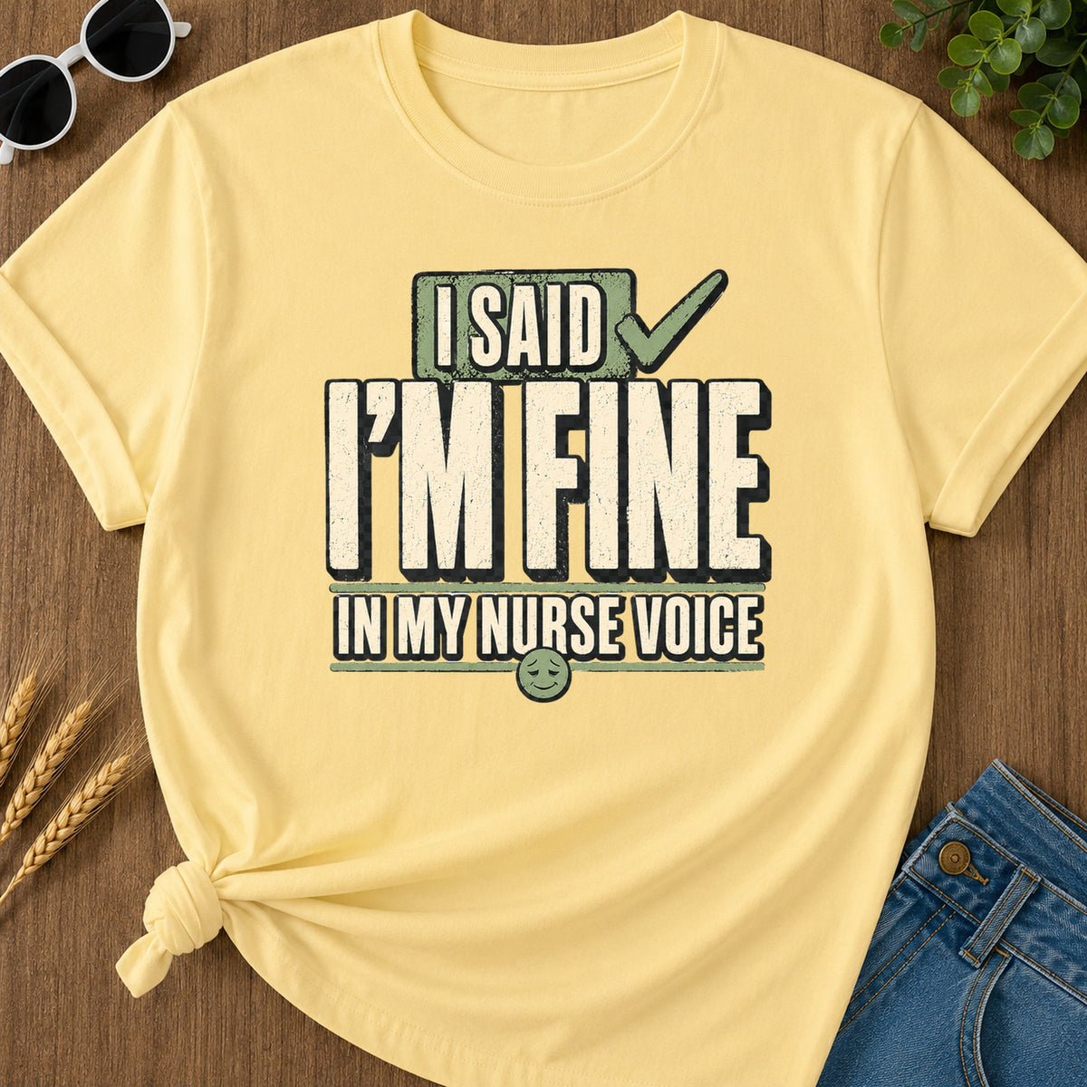 Nurse Voice T-Shirt - Butter Mockup