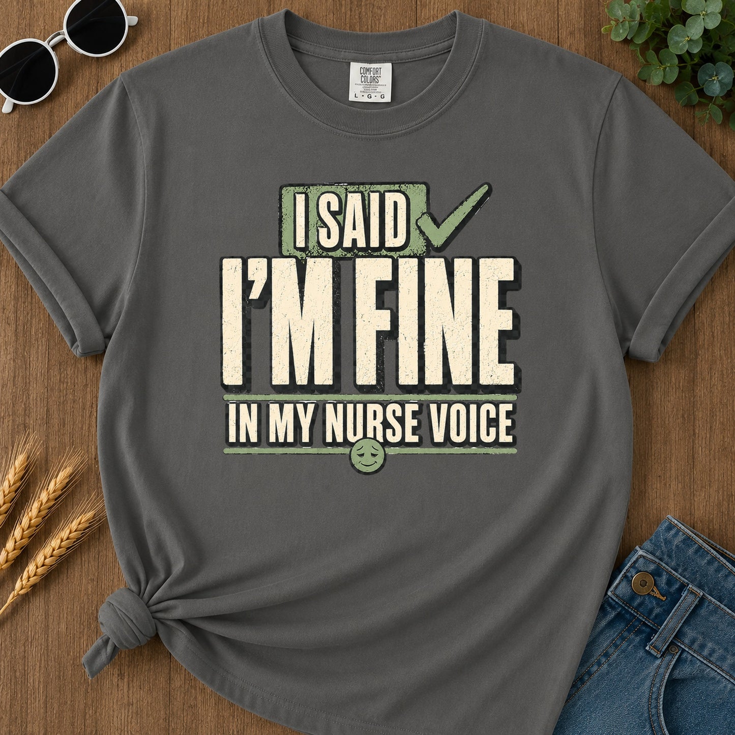 Nurse Voice T-Shirt - Pepper Mockup