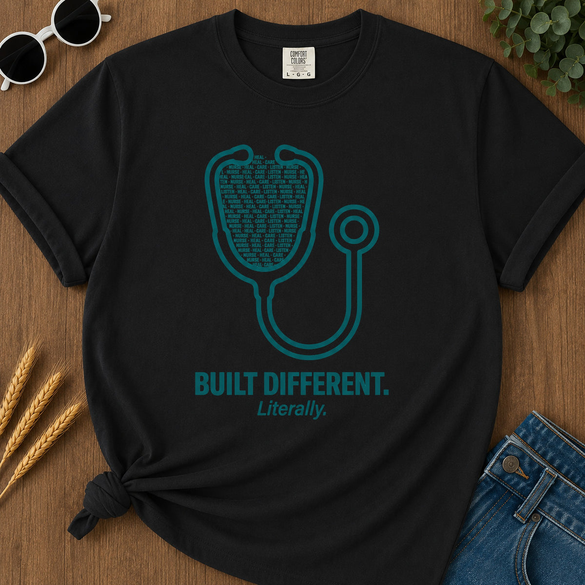 Built Different T-Shirt - Black Mockup