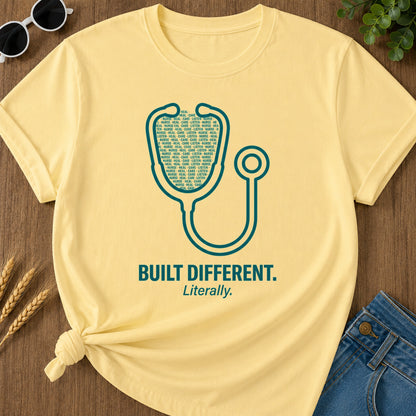 Built Different T-Shirt - Butter Mockup