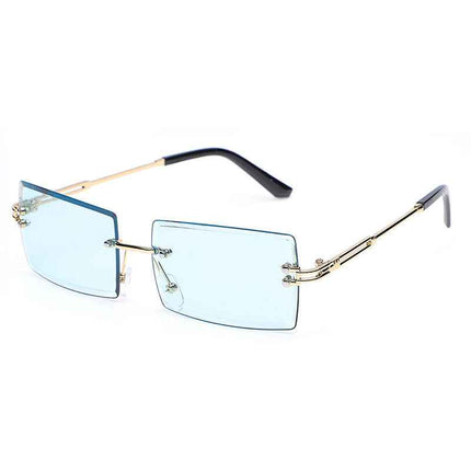 Frameless Square Sunglasses UV400 – Rayzora Bare Square