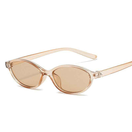 Retro Oval Sunglasses Narrow Frame Unisex – Rayzora Slim Retro