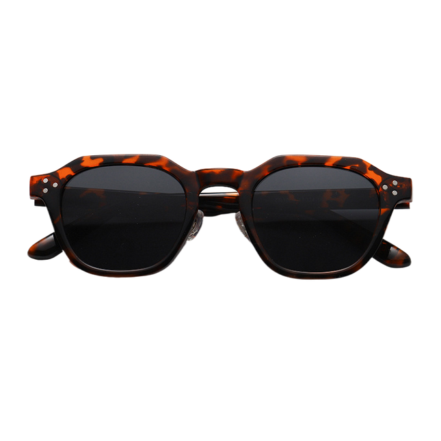 Polarized TR90 Sunglasses UV400 Polygonal Retro Punk Unisex – Rayzora Rivet Edge