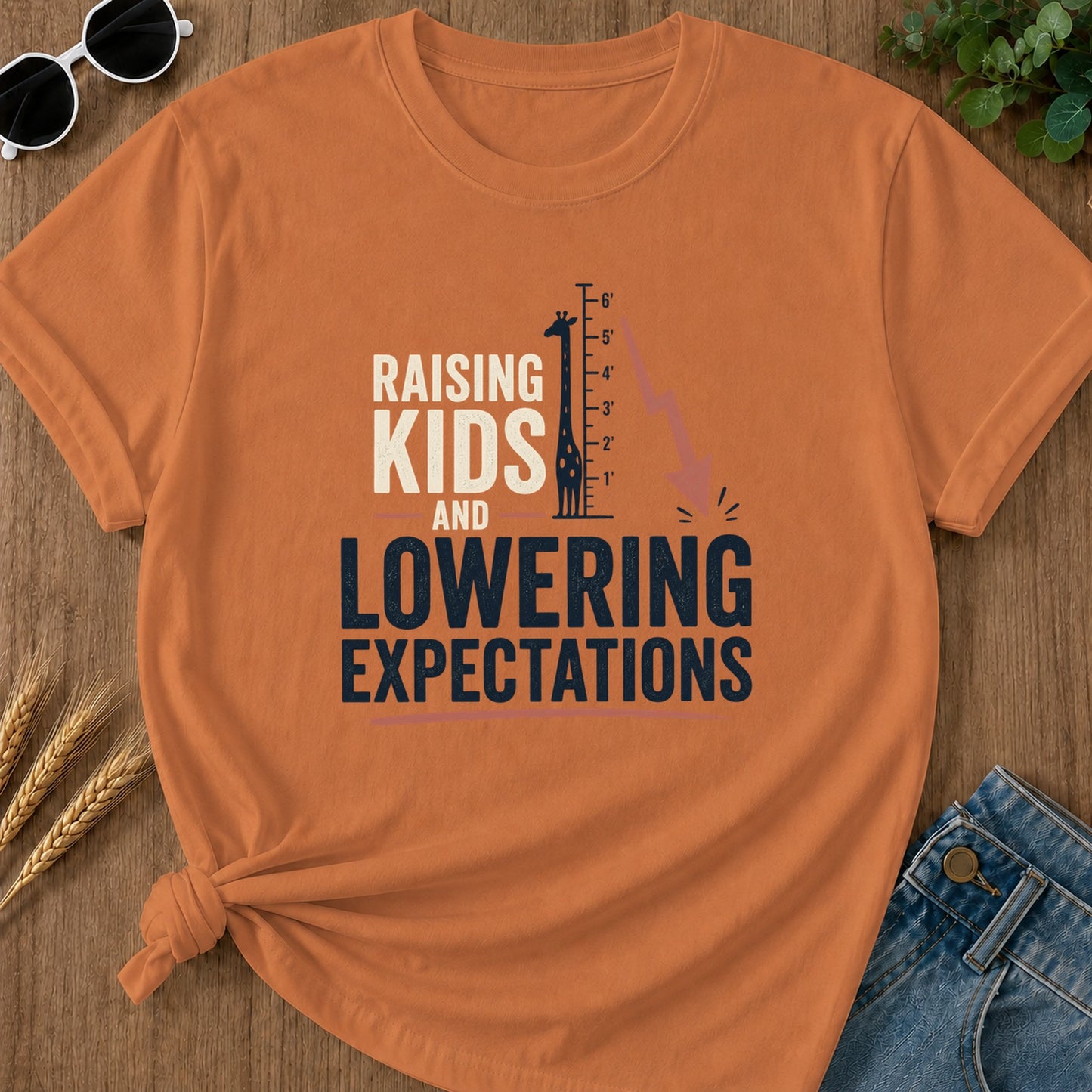6 5 Raising 3 Me And Expectations T-Shirt - Yam