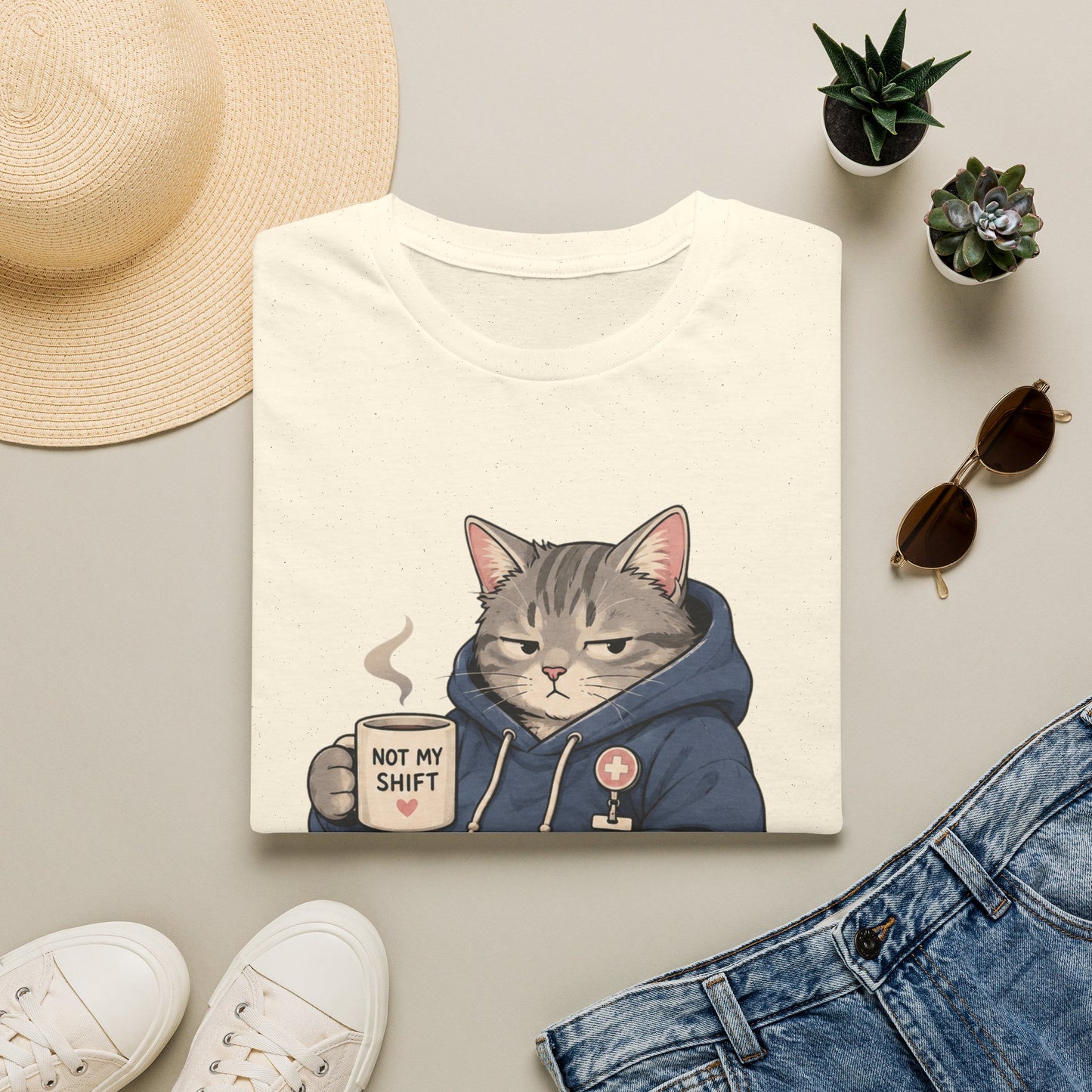 Off Duty Cat T-shirt