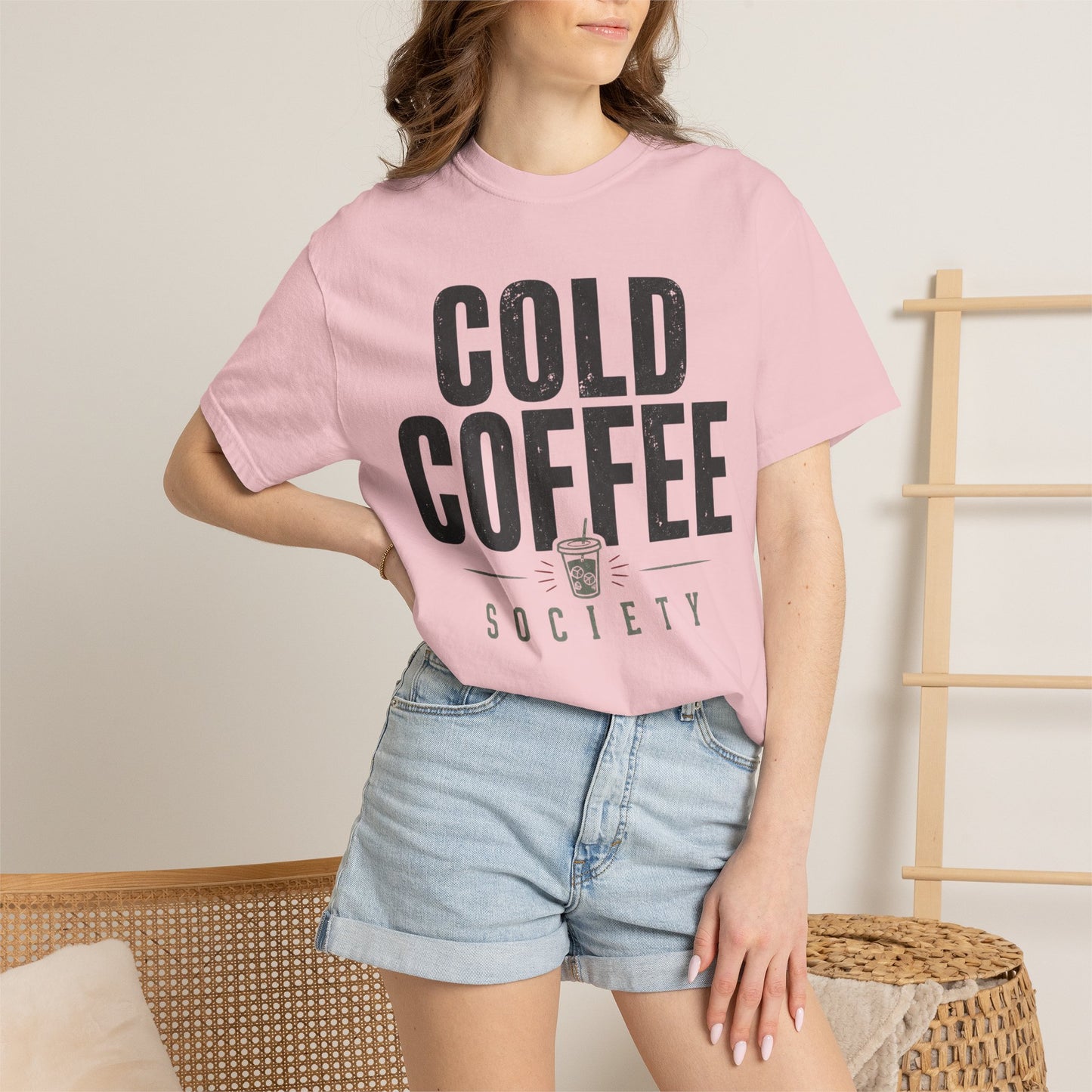 Cold Coffee Society Cup T-Shirt