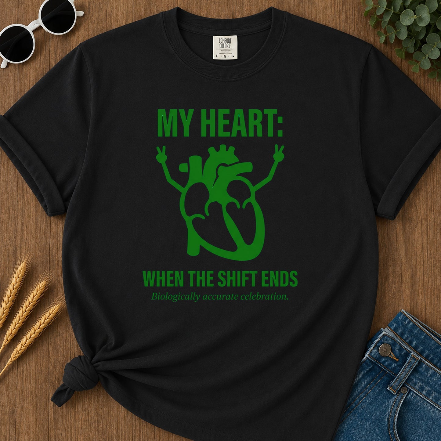Shift Celebration T-Shirt - Black Mockup