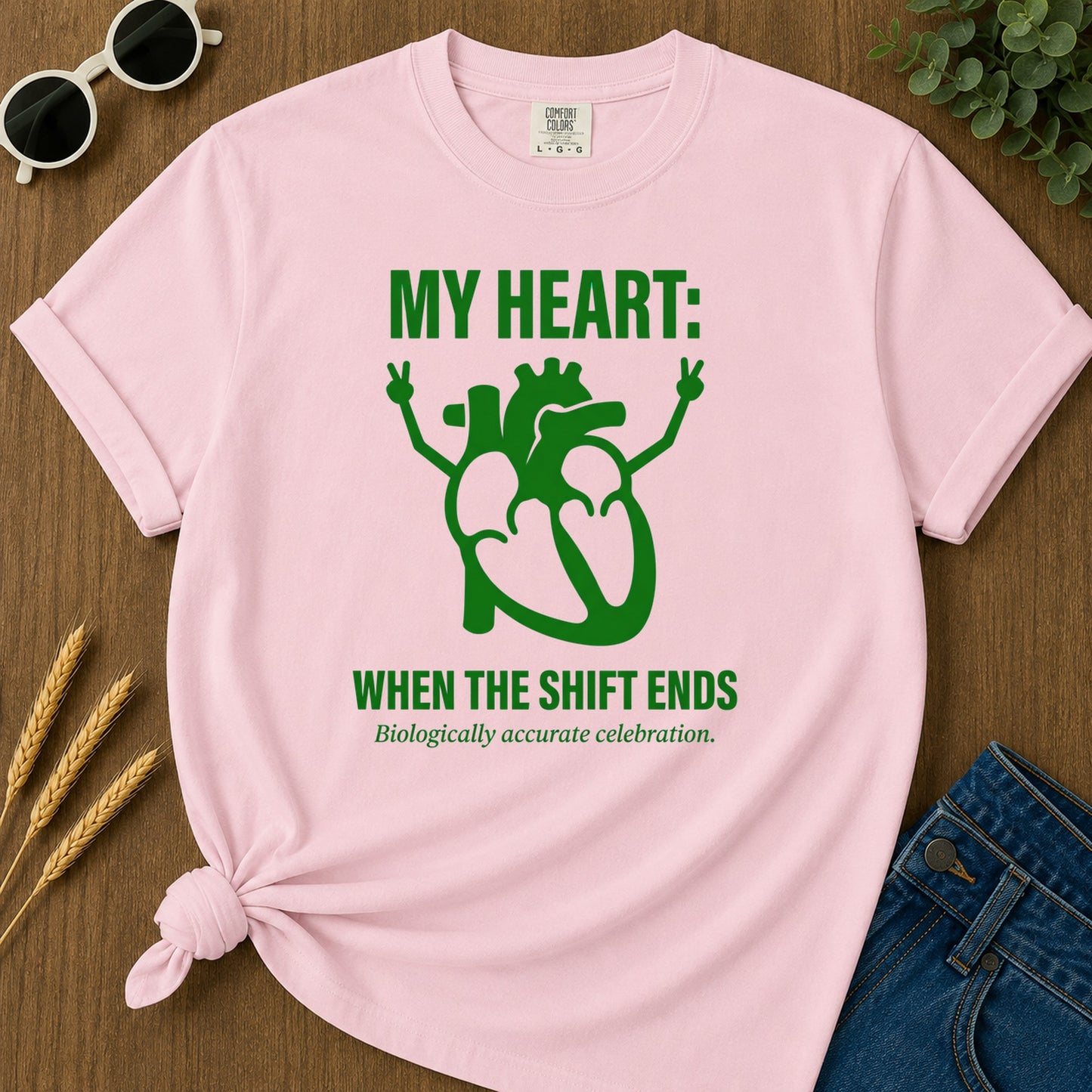 Shift Celebration T-Shirt - Blossom Mockup