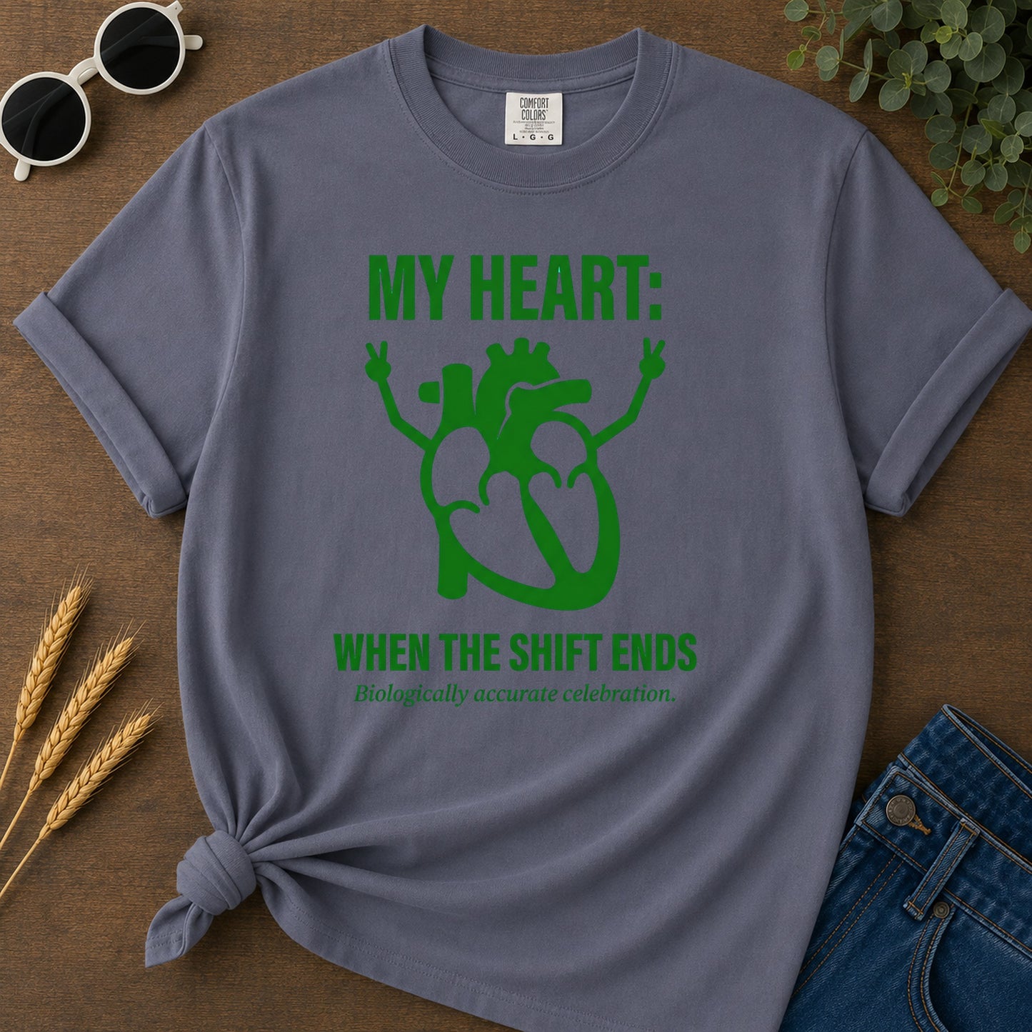 Shift Celebration T-Shirt - Navy Mockup