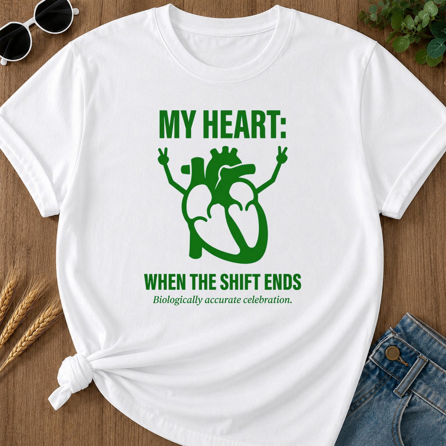 Shift Celebration T-Shirt - White Mockup