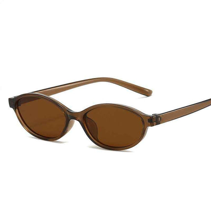 Retro Oval Sunglasses Narrow Frame Unisex – Rayzora Slim Retro