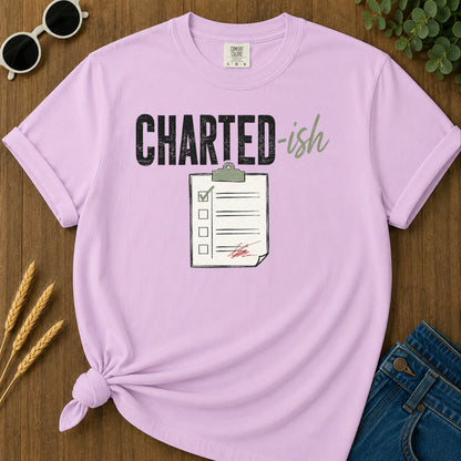 Charted Ish T-Shirt - Orchid Mockup