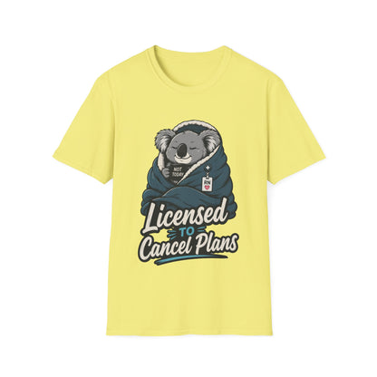 Licensed Cancel Plans T-shirt