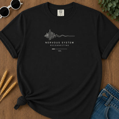 Nervous System Reconnecting T-Shirt - Black Mockup