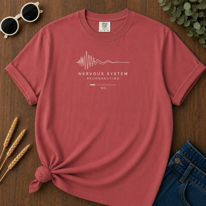 Nervous System Reconnecting T-Shirt - Crimson Mockup