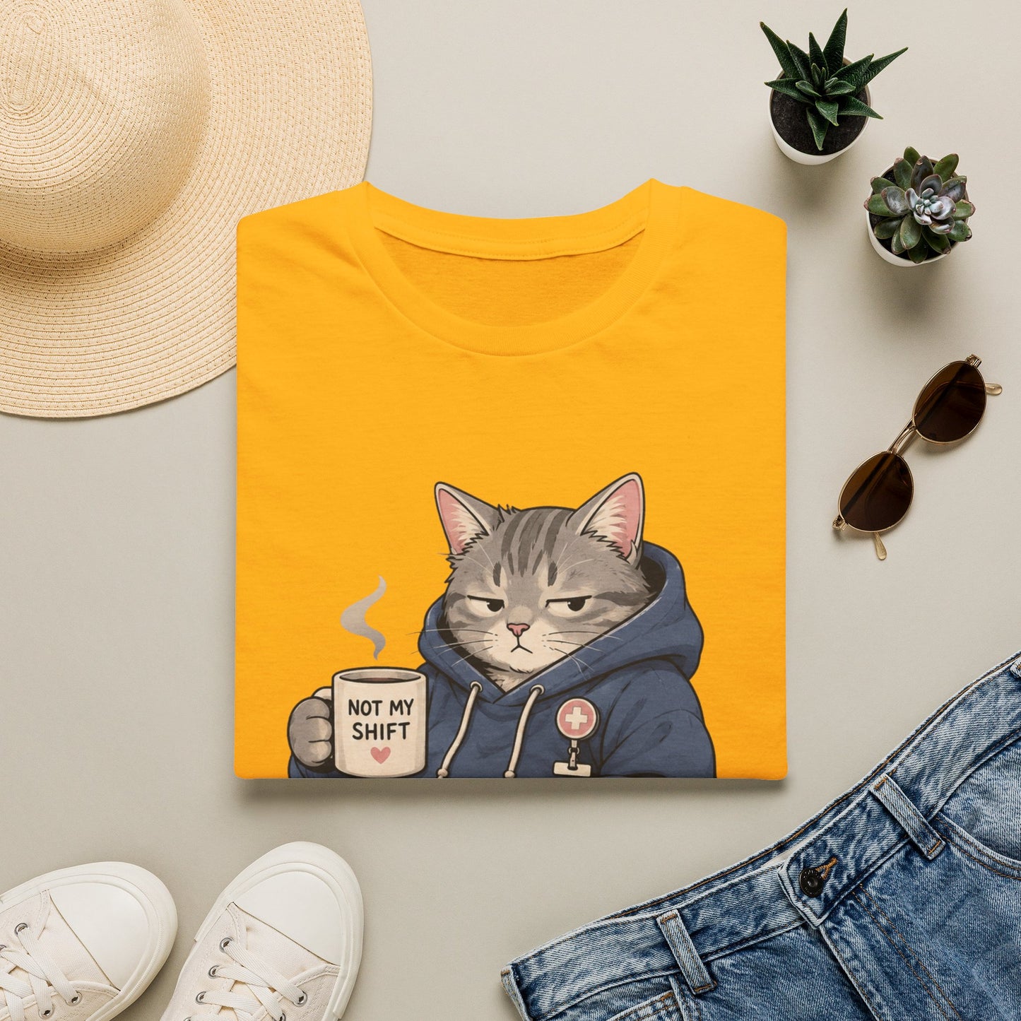 Off Duty Cat T-shirt