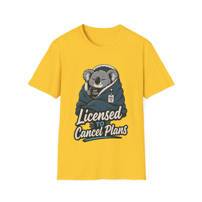 Licensed Cancel Plans T-shirt