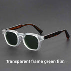 Sand white frame green film
