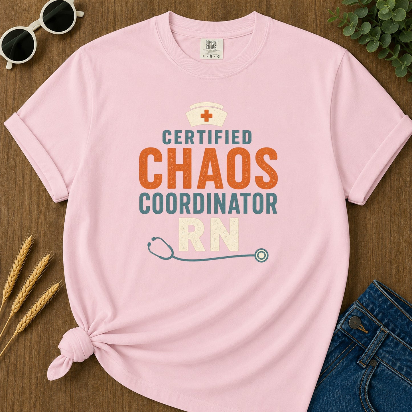Chaos Coordinator T-Shirt - Blossom Mockup