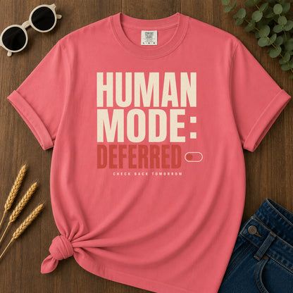 Human Mode Deferred 80 T-Shirt - Watermelon Mockup