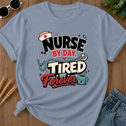 By Day T-Shirt - Blue Jean Mockup