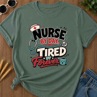 By Day T-Shirt - Blue Spruce Mockup
