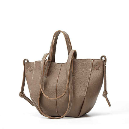 Retro Single Shoulder Armpit Bag Large Capacity Tote - Elephant gray approved catalog image | RAYZORA