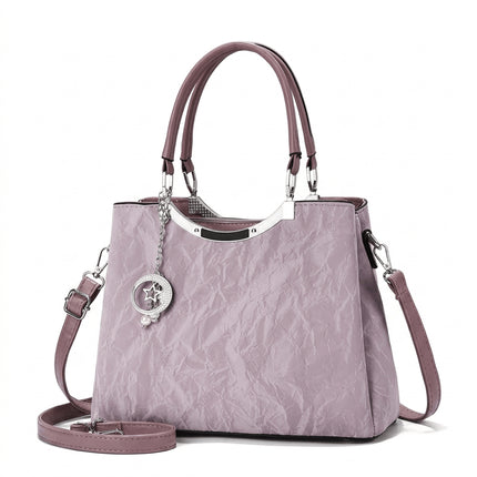 Horizontal Square Crossbody Bag - Taro purple approved catalog image | RAYZORA
