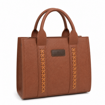 Shoulder Crossbody Bag - Brown PU approved catalog image | RAYZORA