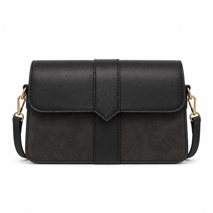 ColorArc | Contrast Shoulder Crossbody Bag - Contrast Black | RAYZORA