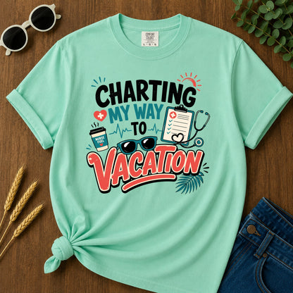 Charting My Way T-Shirt - Island Reef Mockup