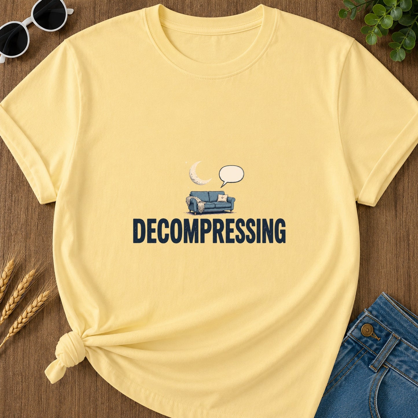 decompressing-t-shirt - 161-decompressing - Butter flat mockup 02 visual redo 2048 | RAYZORA