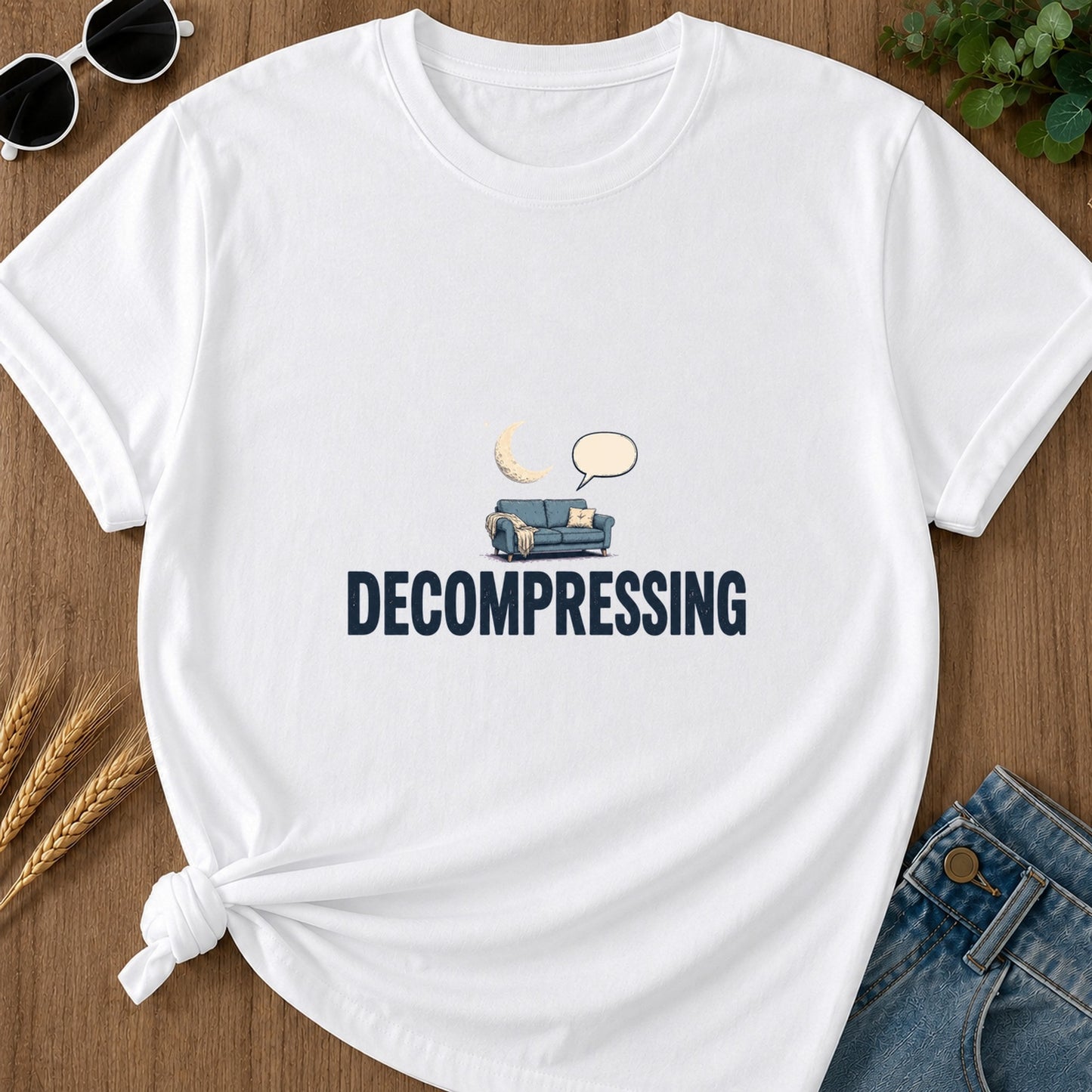 decompressing-t-shirt - 161-decompressing - White flat mockup 02 visual redo 2048 | RAYZORA