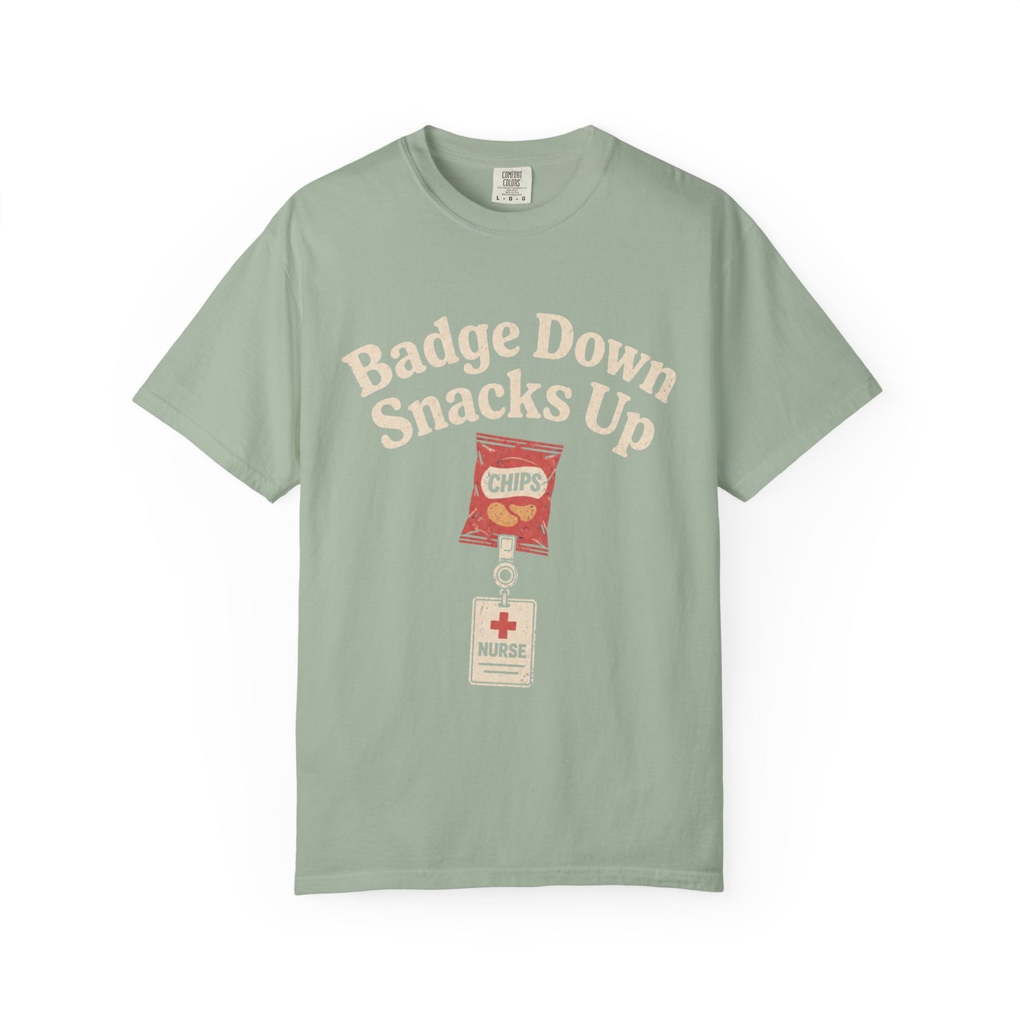 Badge Down Snacks Up