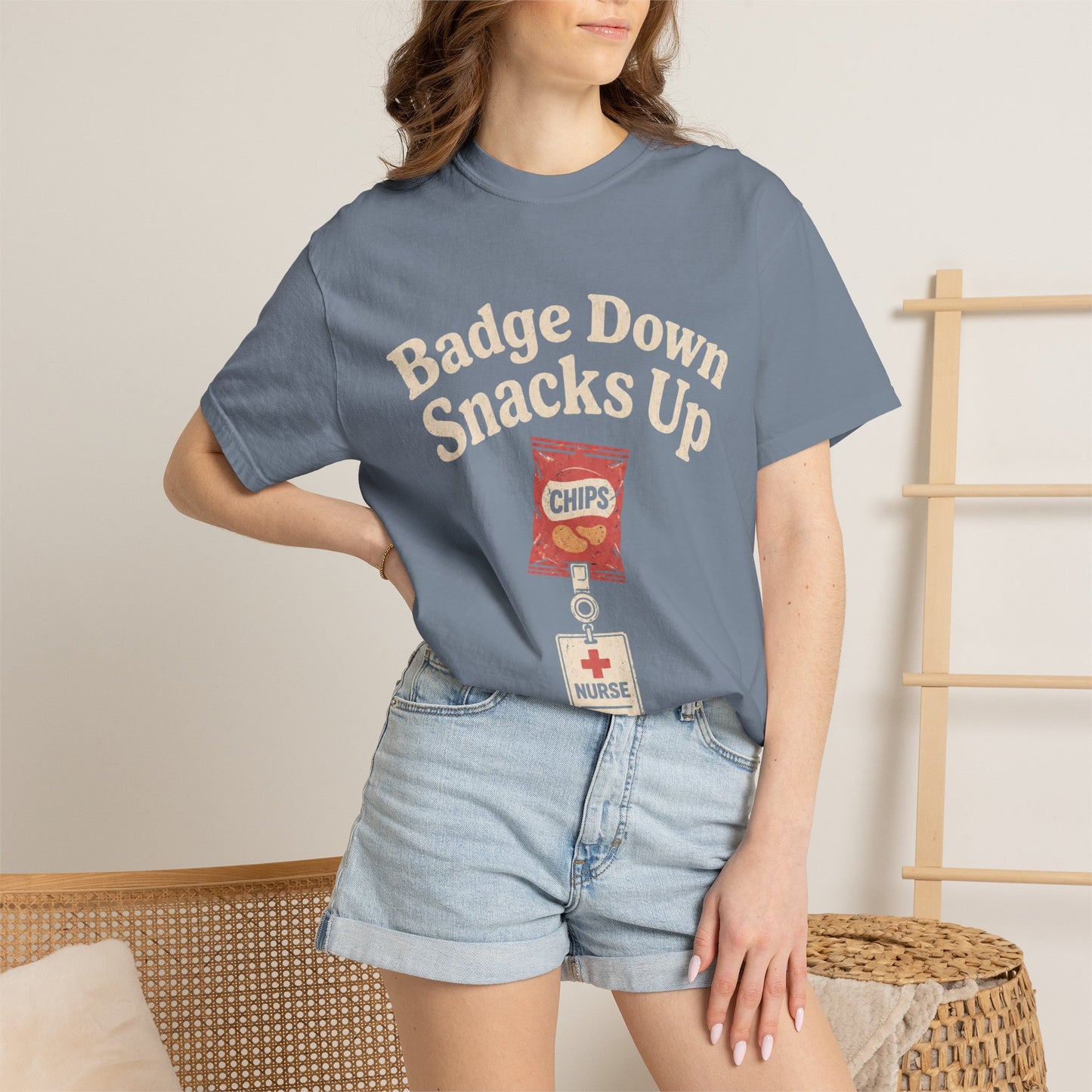 Badge Down Snacks Up