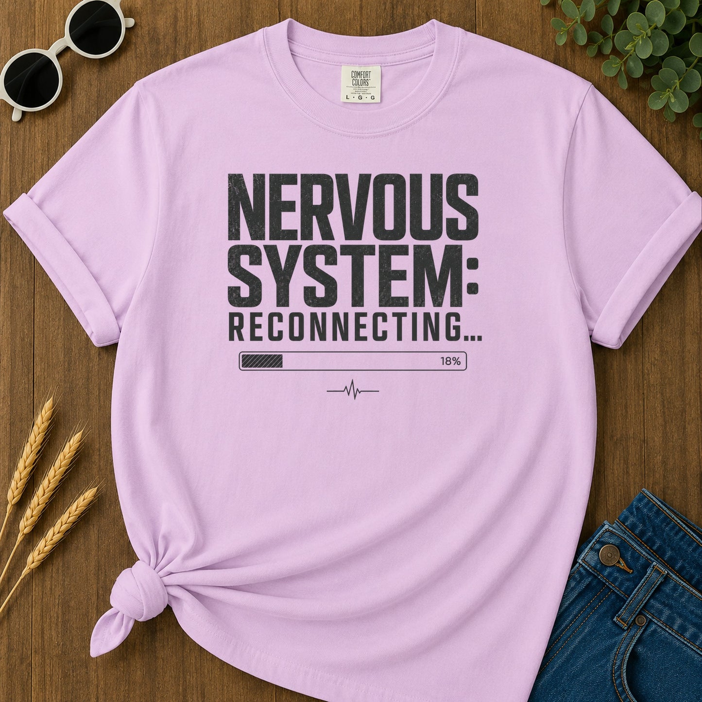 Nervous System Reconnecting 3 T-Shirt - Orchid Mockup