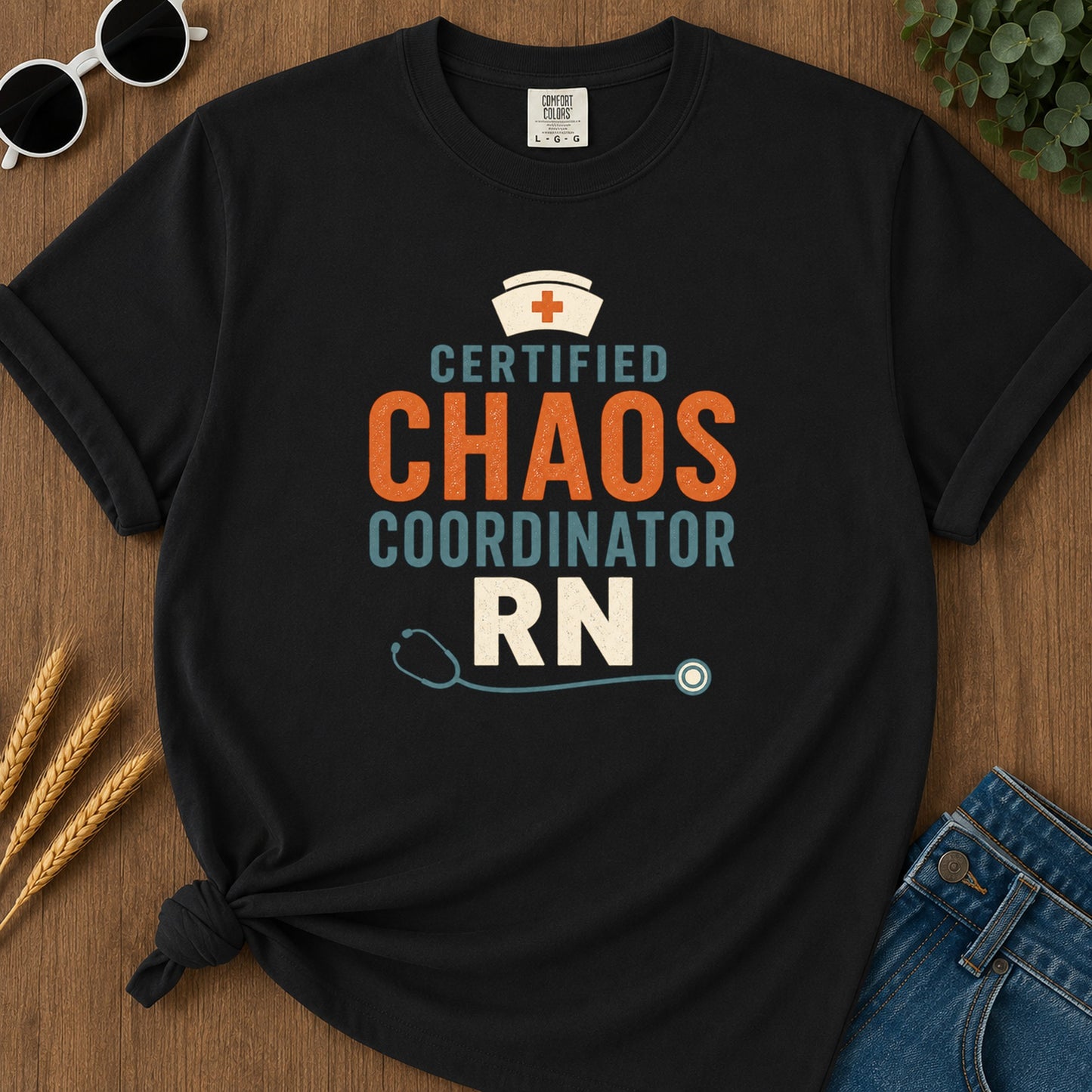 Chaos Coordinator T-Shirt - Black Mockup