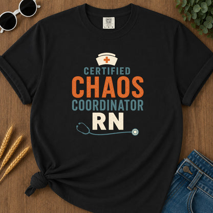 Chaos Coordinator T-Shirt - Black Mockup