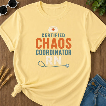 Chaos Coordinator T-Shirt - Butter Mockup