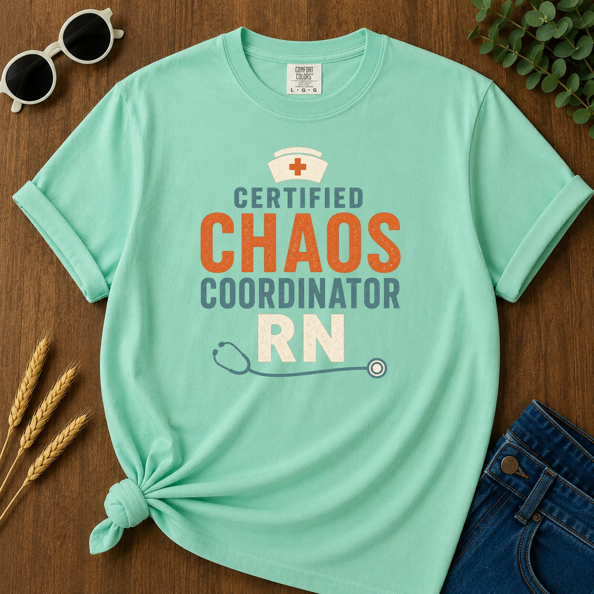 Chaos Coordinator T-Shirt - Island Reef Mockup