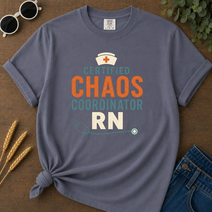 Chaos Coordinator T-Shirt - Navy Mockup