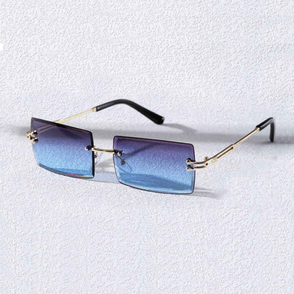 Frameless Square Sunglasses UV400 – Rayzora Bare Square