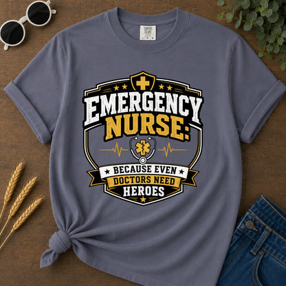 Emergency Nurse T-Shirt - Navy Mockup