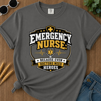 Emergency Nurse T-Shirt - Pepper Mockup