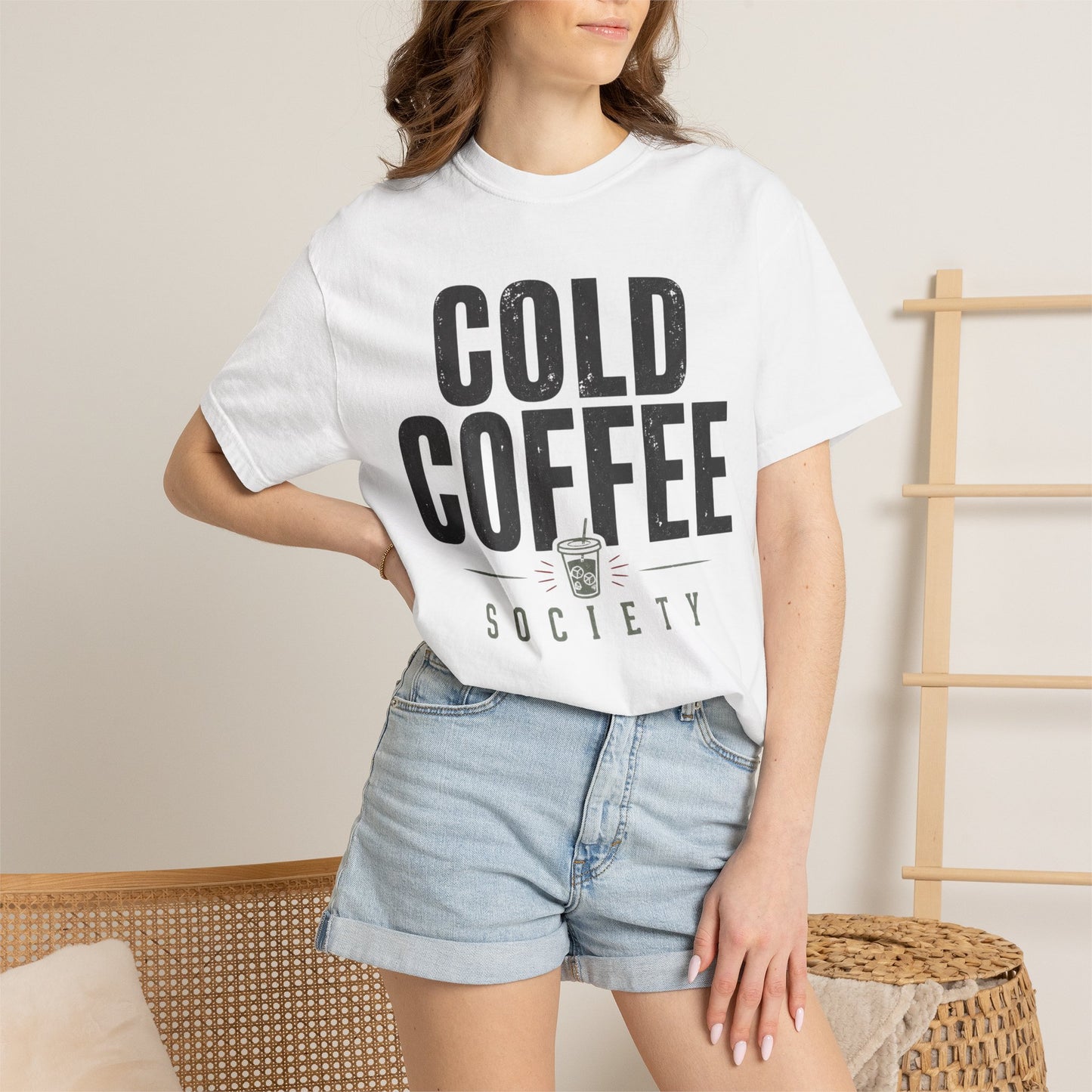 Cold Coffee Society Cup T-Shirt