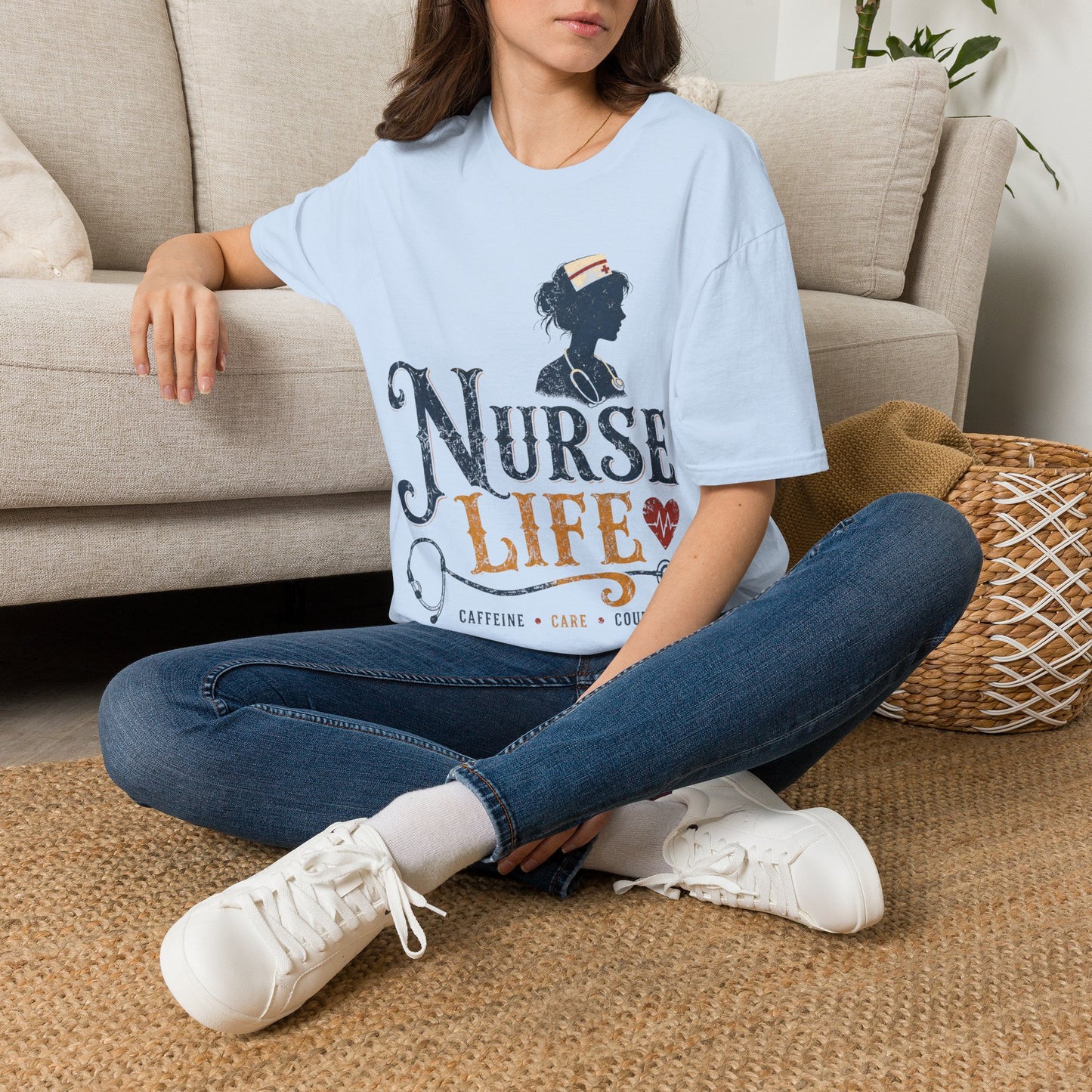 Caffeine Care Courage 302 T-shirt